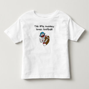 Sock monkey älskar fotboll t-shirt