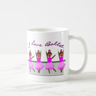 sock monkey "ÄLSKAR JAG BALETT ", Kaffemugg