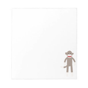 Sock monkey anteckningsblock
