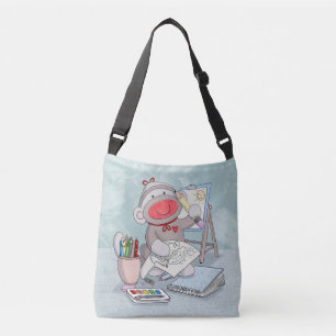Sock monkey Artist Axelväska