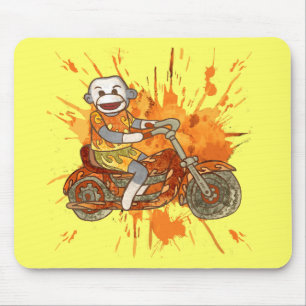 Sock monkey Biker Musmatta