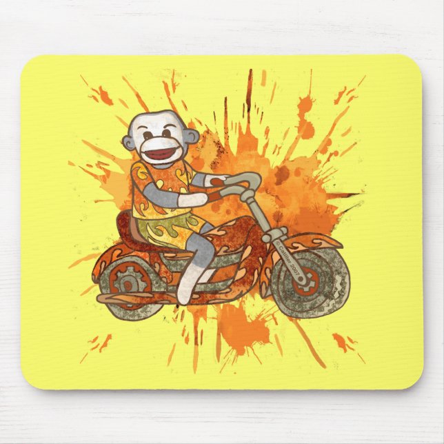 Sock monkey Biker Musmatta (Framsidan)