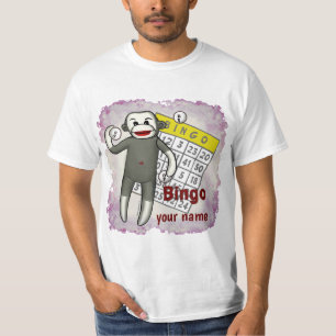 Sock monkey Bingo T Shirt