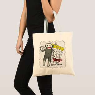 Sock monkey Bingo Tygkasse