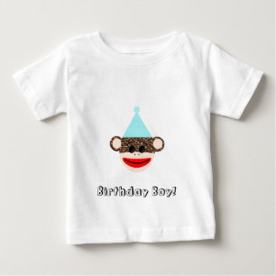 Sock monkey Birthday Boy T-Shirt