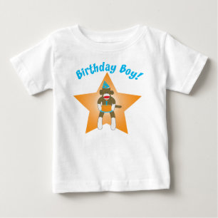 Sock monkey Birthday Boy Tröja