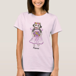 Sock monkey Bride bröllop T-Shirt
