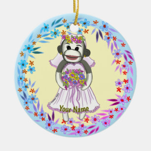 Sock Monkey Brud ornament