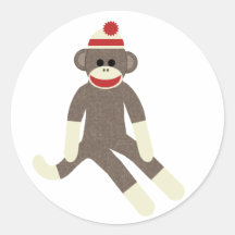 Sock monkey-dekal