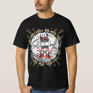 Sock Monkey Domino Master T Shirt