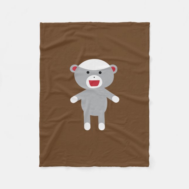 Sock monkey Fleece Blanket (Framsidan)