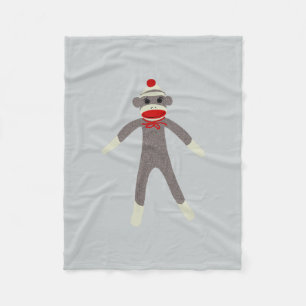 Sock monkey fleecefilt
