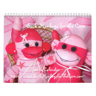 Sock monkey för kalendern för bot 2014 kalender