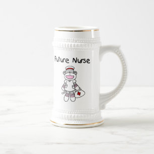 Sock monkey framtida sjuksköterskor T-shirts och g Sejdel