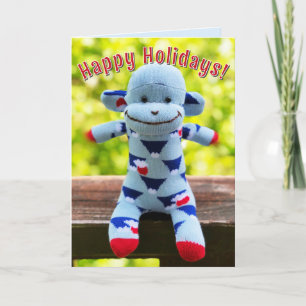 Sock monkey - Fuji-san, japanska julkort Inbjudan