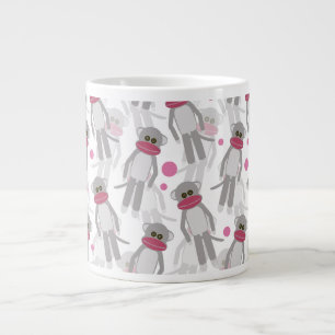 Sock monkey Galenhet Jumbo Mugg