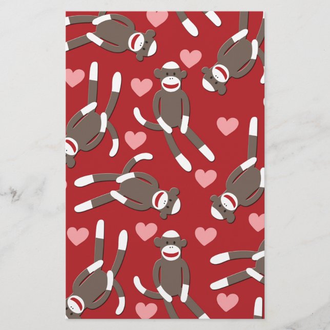Sock monkey Hearts (Framsida)