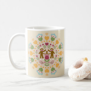 Sock monkey i Älskare i folkgarden Coffee Mugg