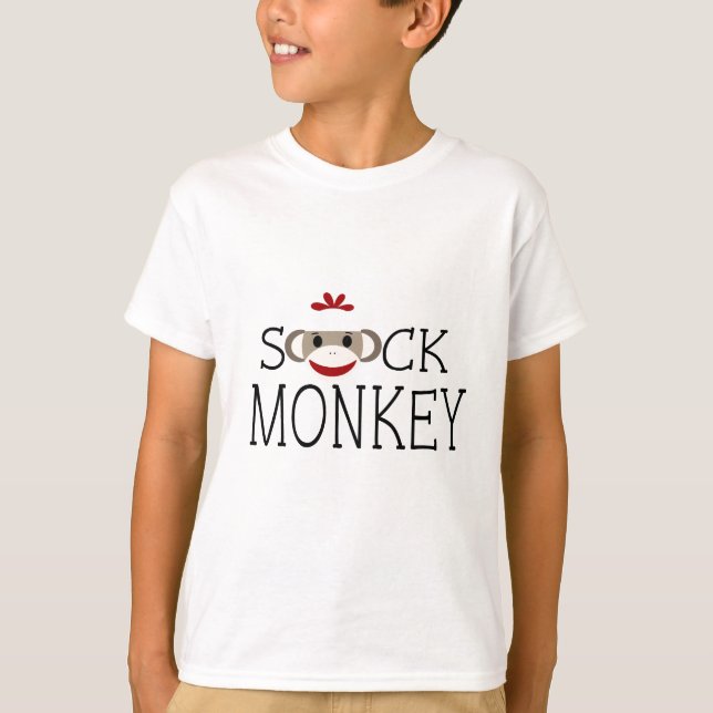 Sock monkey inom ordalydelsen tee (Framsida)
