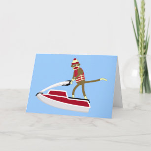 Sock monkey Jetski Kort