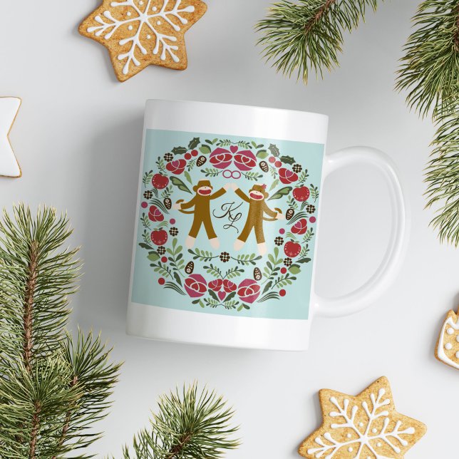 Sock monkey Joy Mugg (Skapare uppladdad)