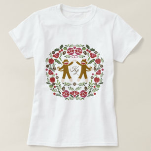 Sock monkey Joy T Shirt