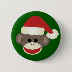 sock monkey julklapp knapp