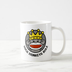 Sock monkey kaffemugg