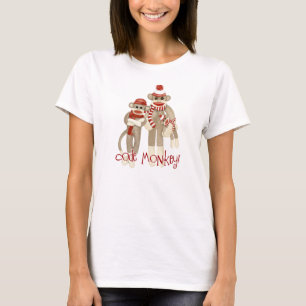 Sock monkey-kod, apa T-transport T-shirt