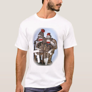 Sock monkey kopplar ihop t-shirt