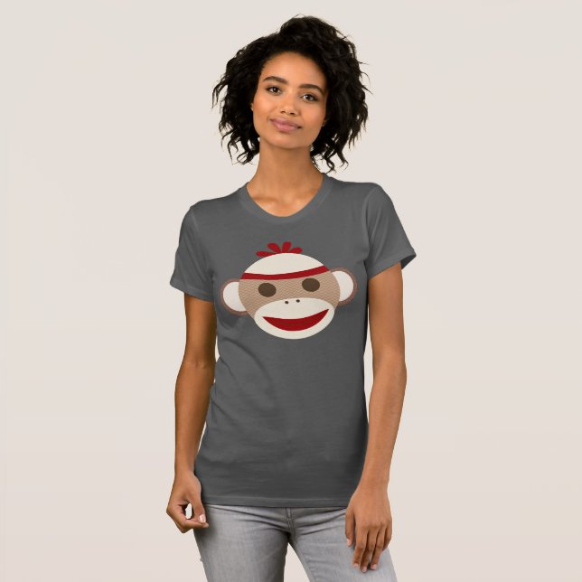 Sock monkey - Kvinnosport T Shirt (Hel framsida)