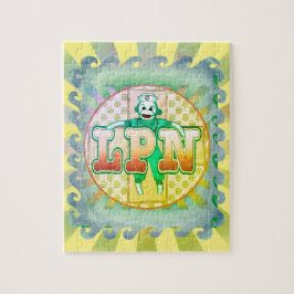 Sock monkey LPN Nurse Pussel