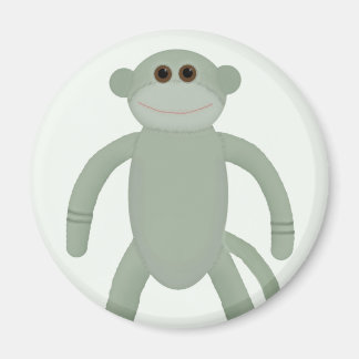 Sock monkey magnet