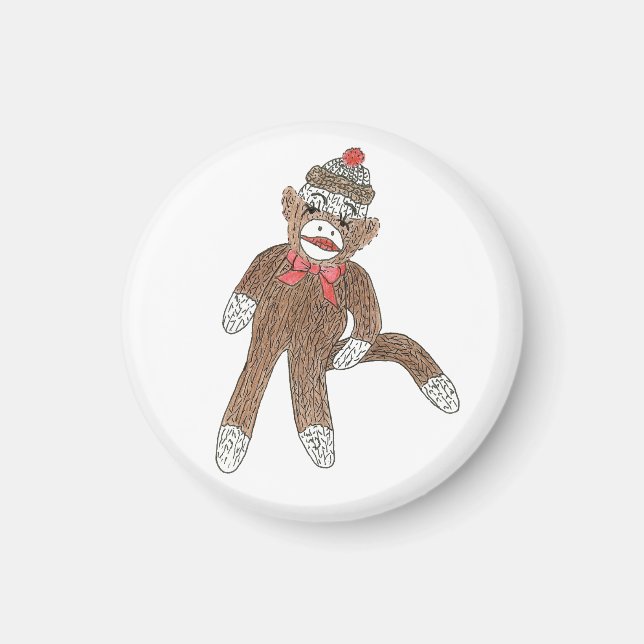 Sock monkey magnet (Framsidan)