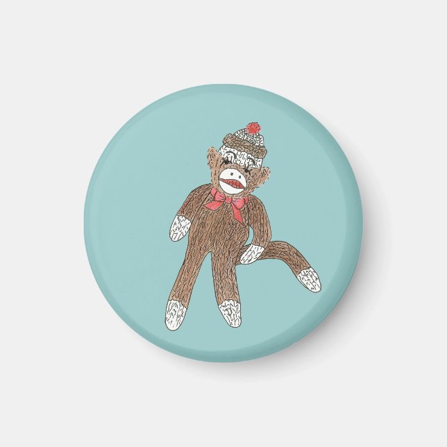 Sock monkey magnet (Framsidan)