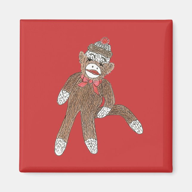 Sock monkey magnet (Framsidan)