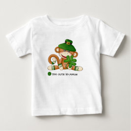 Sock monkey med Shamrock St. Patrick's Day Tröja