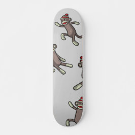 Sock monkey mini skateboard bräda 18,5 cm