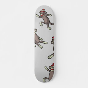 Sock monkey mini skateboard bräda 18,5 cm