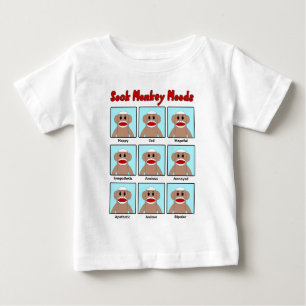 Sock monkey Moods Infant's T-Shirt