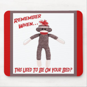 Sock monkey Mousepad Musmatta