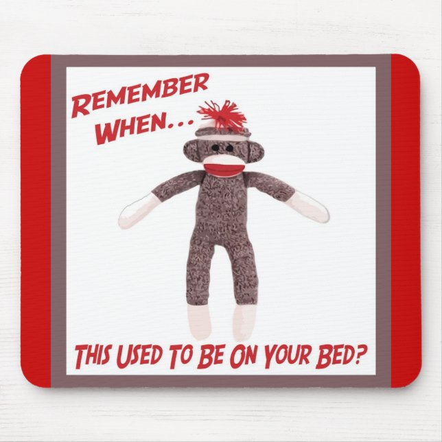 Sock monkey Mousepad Musmatta (Framsidan)