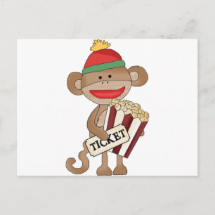 Sock monkey-Movie-natt Vykort