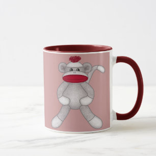 Sock monkey mugg