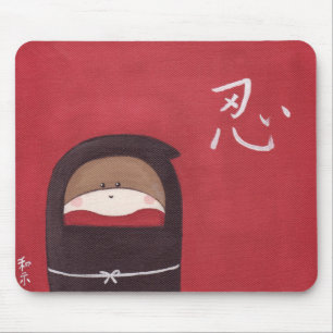 Sock monkey Ninja Mousepad Musmatta