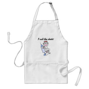 Sock monkey Nurse, jag kallar på Shots Gifts Förkläde