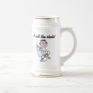 Sock monkey Nurse, jag kallar på Shots Gifts Sejdel