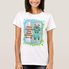 Sock monkey Nurse t-shirt