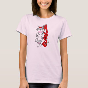 Sock monkey Nurse T-shirts och presenter