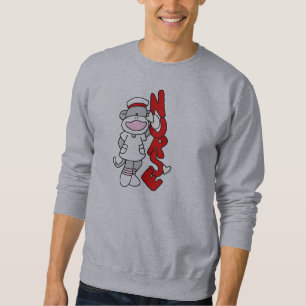 Sock monkey Nurse T-shirts och presenter Långärmad Tröja